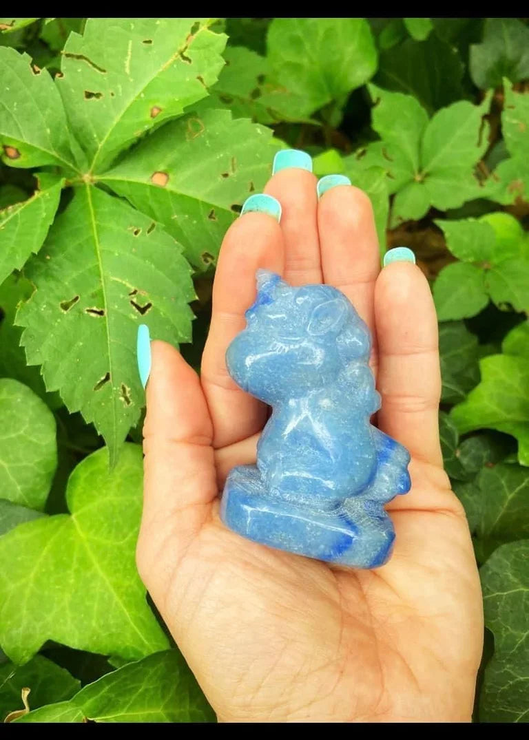 Blue Aventurine Unicorn