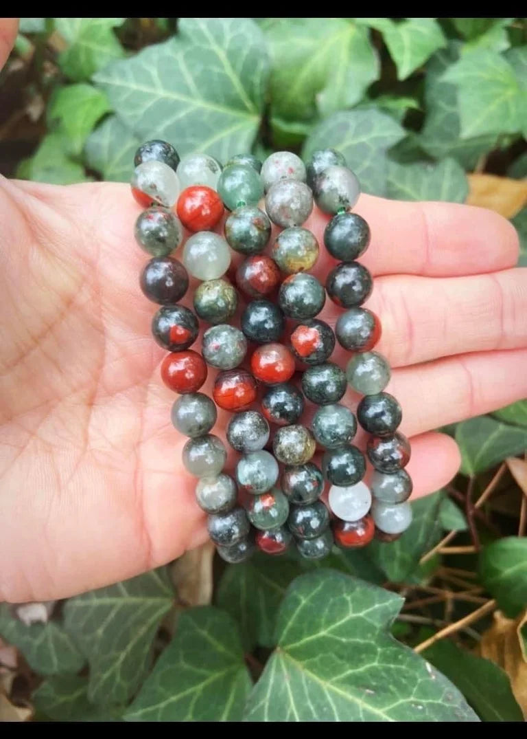 African Bloodstone Bracelets 8mm