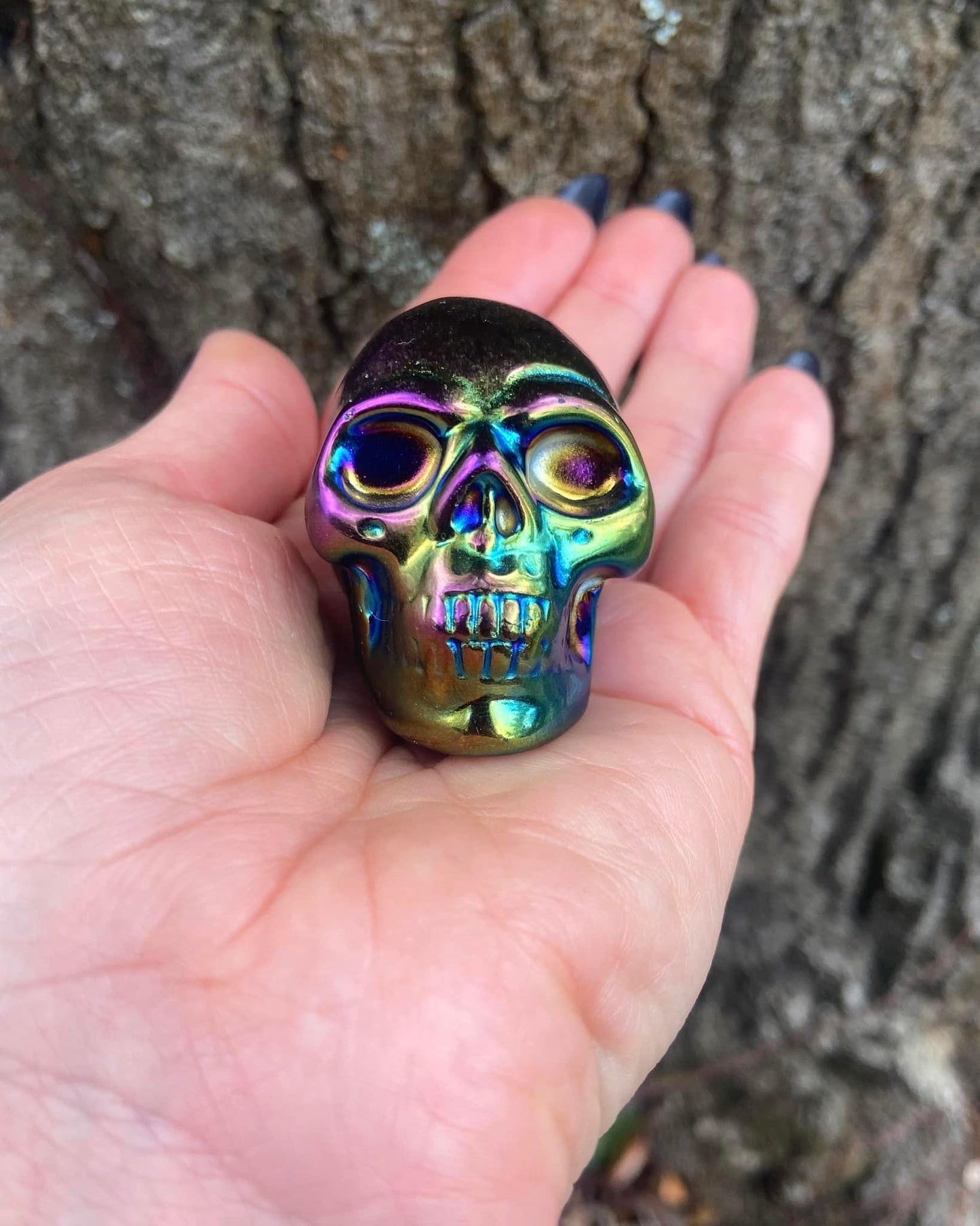 Titanium Aura Skull