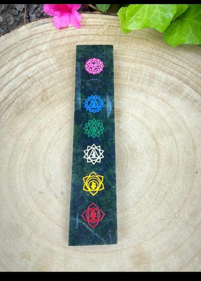 Seven Chakras Jade Stone Stick