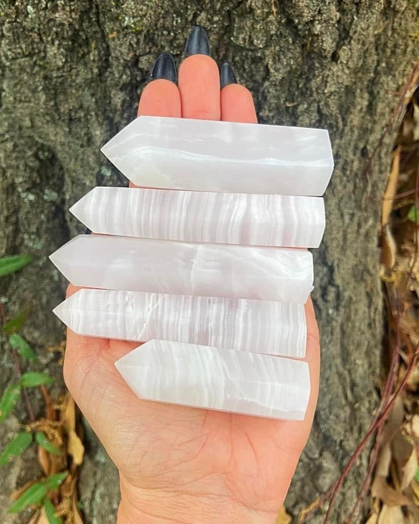 Pink Calcite Towers