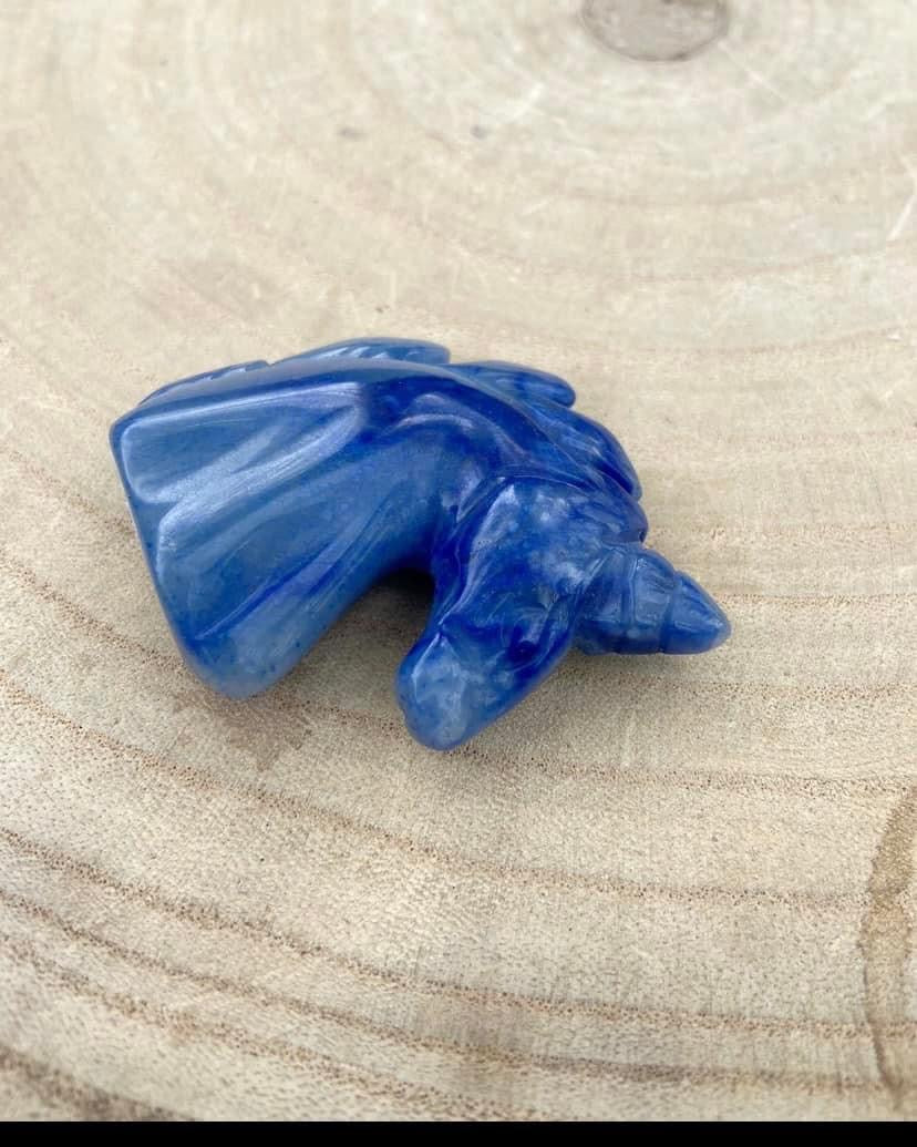 Blue Aventurine Unicorn
