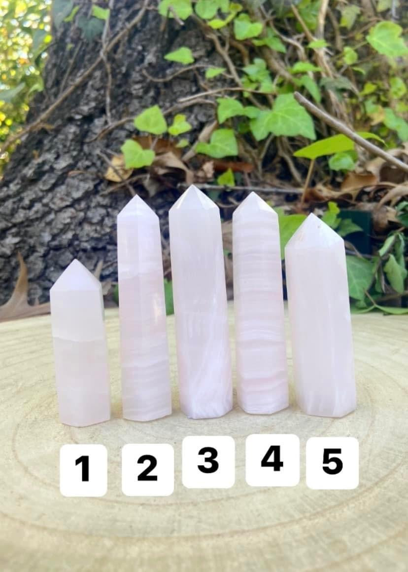 Pink Calcite Towers