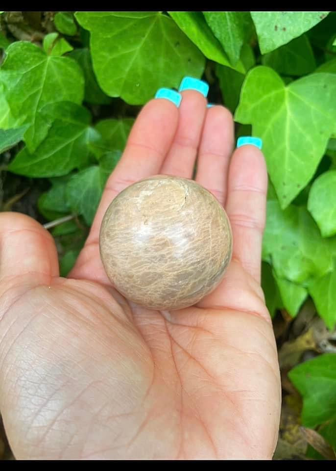 Peach Moonstone Sphere