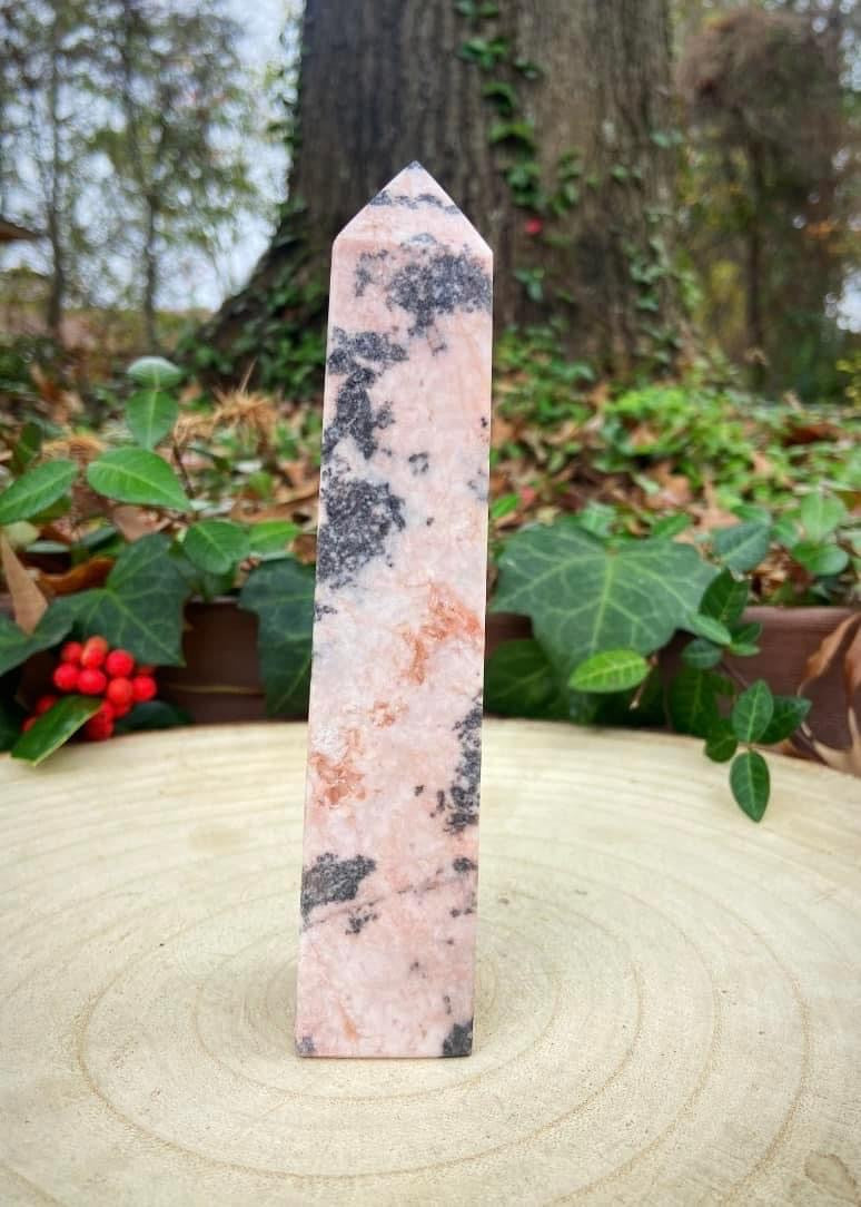 Pink Zebra Jasper Tower