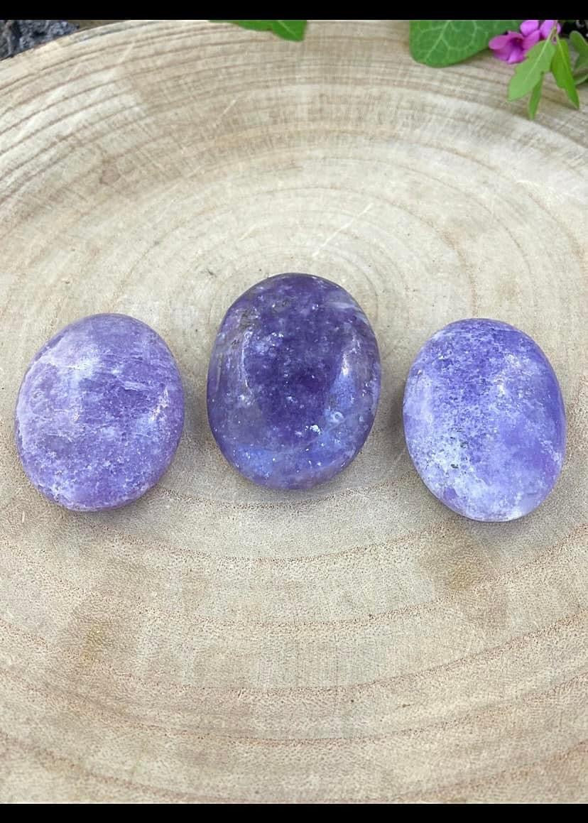 Lepidolite Palm Stones