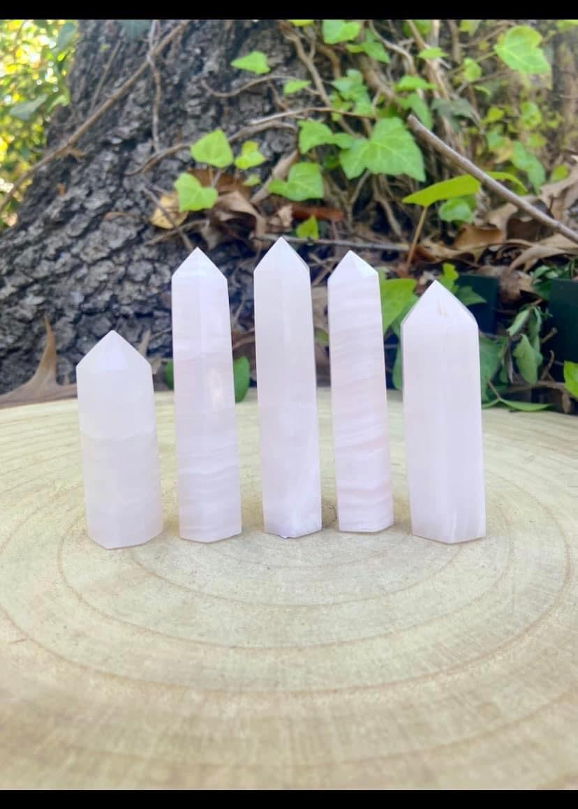 Pink Calcite Towers