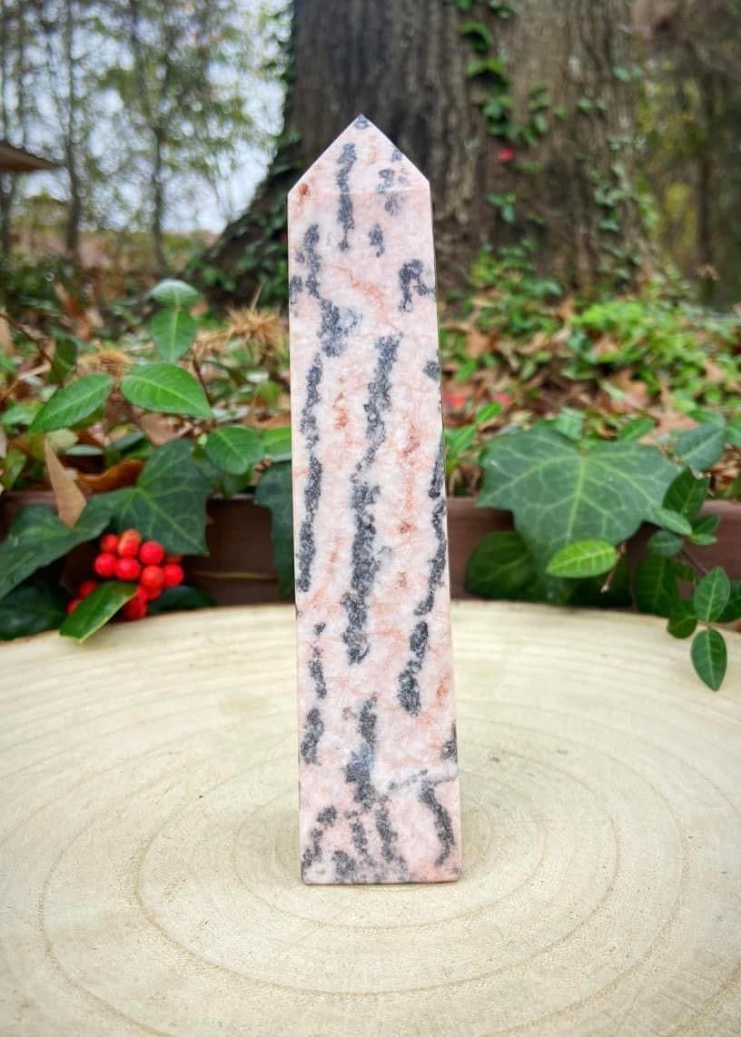 Pink Zebra Jasper Tower
