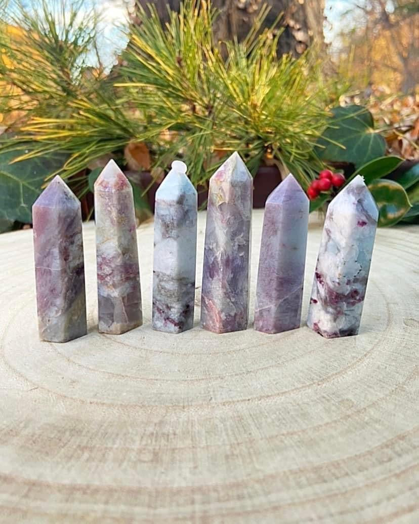 Pink Tourmaline Points