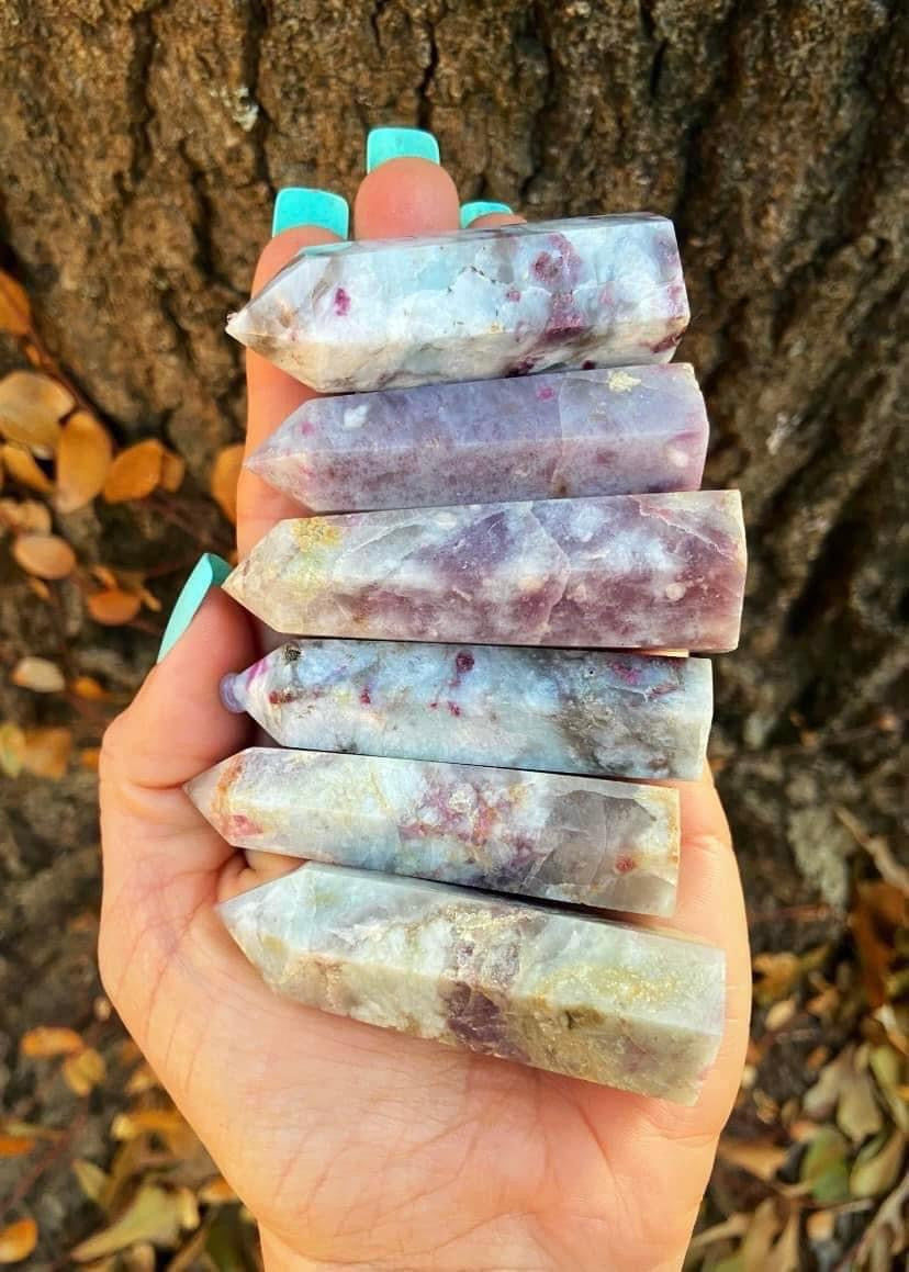 Pink Tourmaline Points