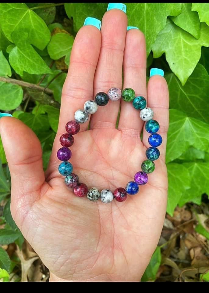 Dyed Howlite Bracelets 8mm