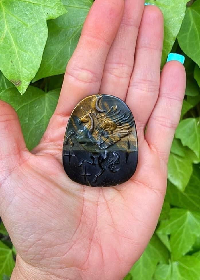 Blue Tiger’s Eye Unicorn