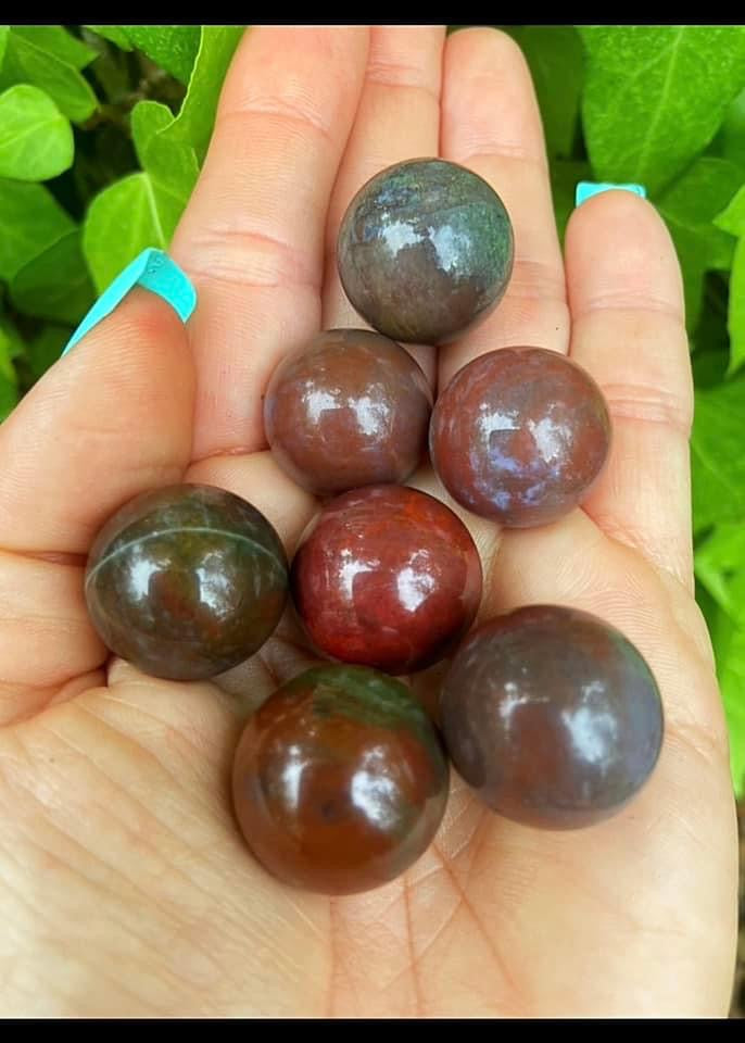 Mini Red Ocean Jasper Spheres