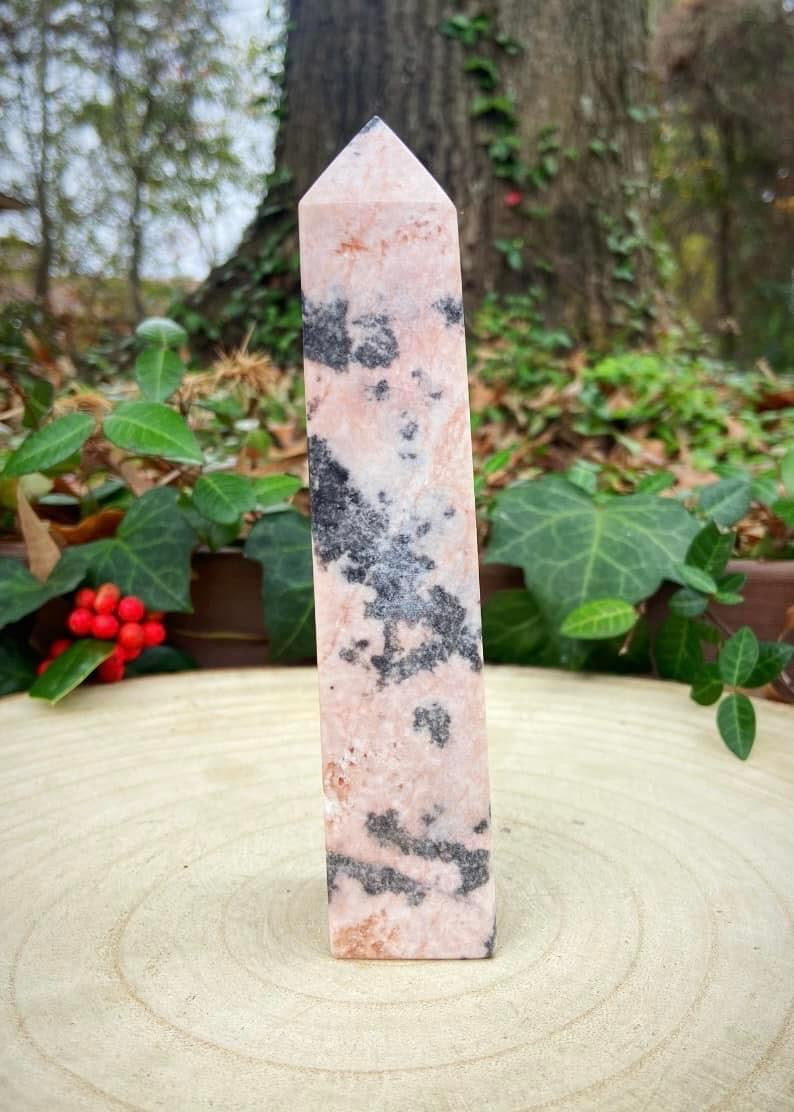 Pink Zebra Jasper Tower