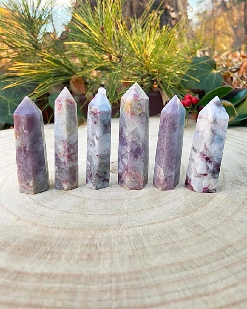 Pink Tourmaline Points