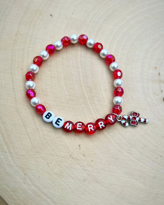 Be Merry Candy Cane Bracelet