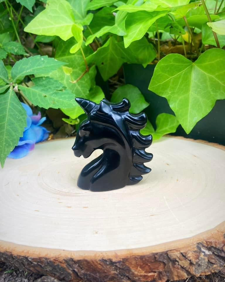 Black Obsidian Unicorn