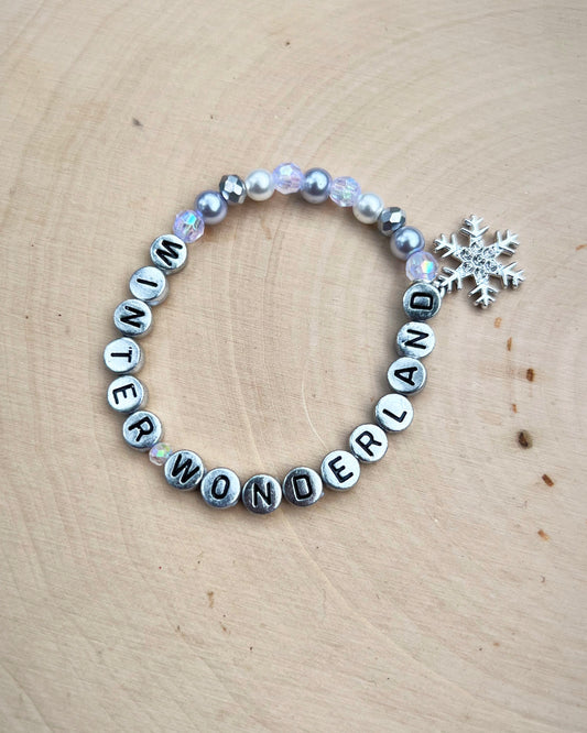 White Christmas Bracelet