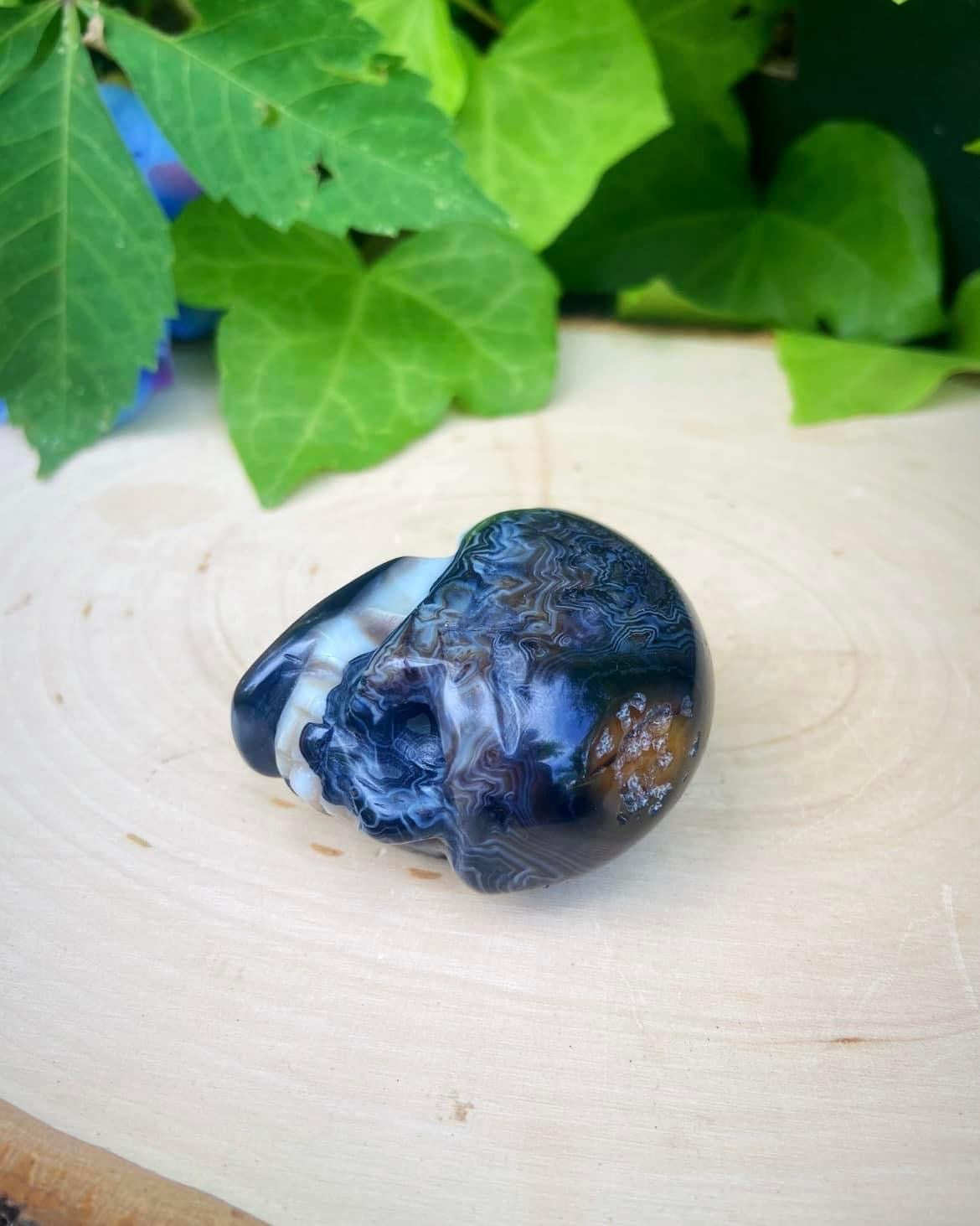 Banded Agate Skull