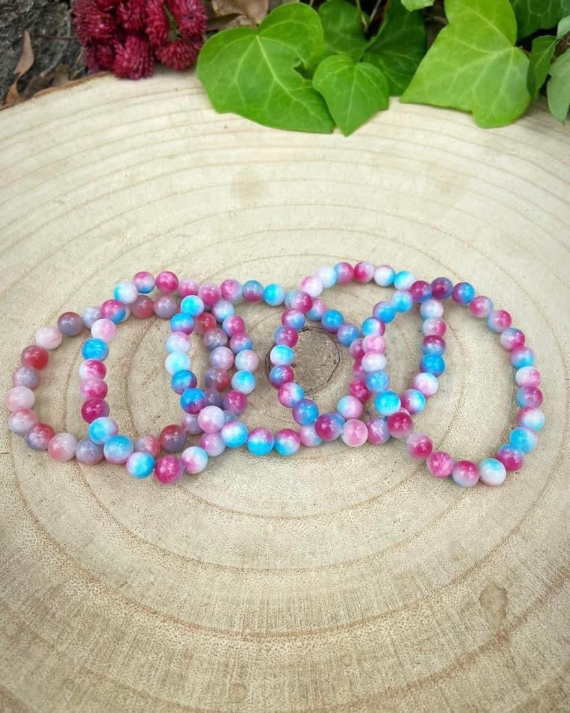 Dyed Jade Bracelets 8mm