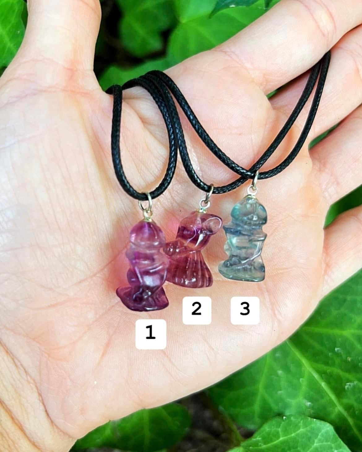 Fluorite Jack and Zero Necklaces