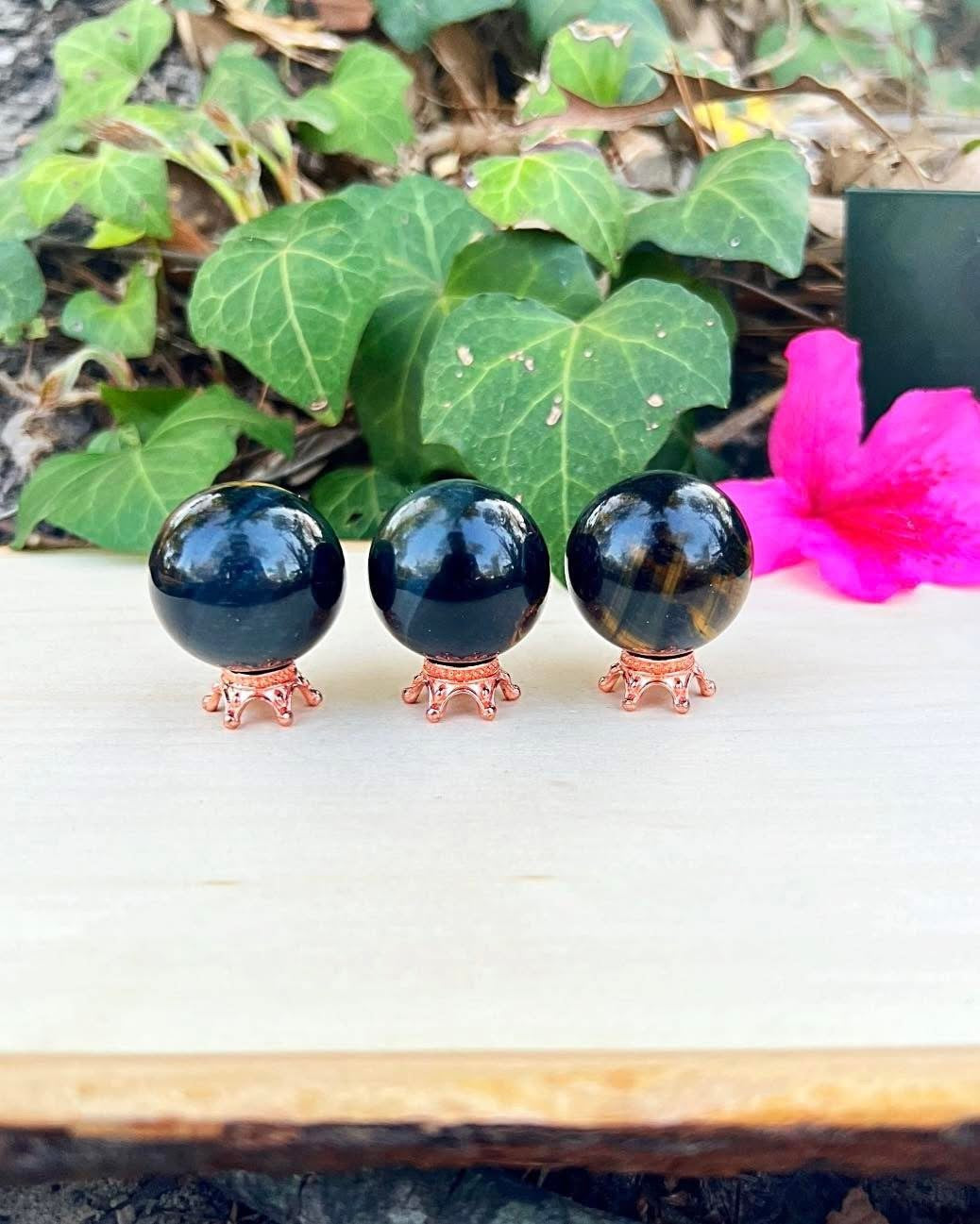 Blue Tiger’s Eye Spheres