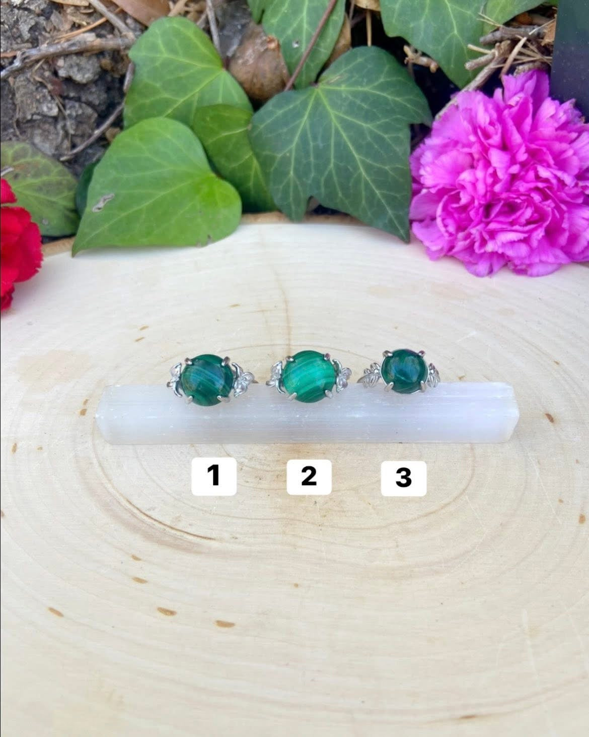 Malachite Rings