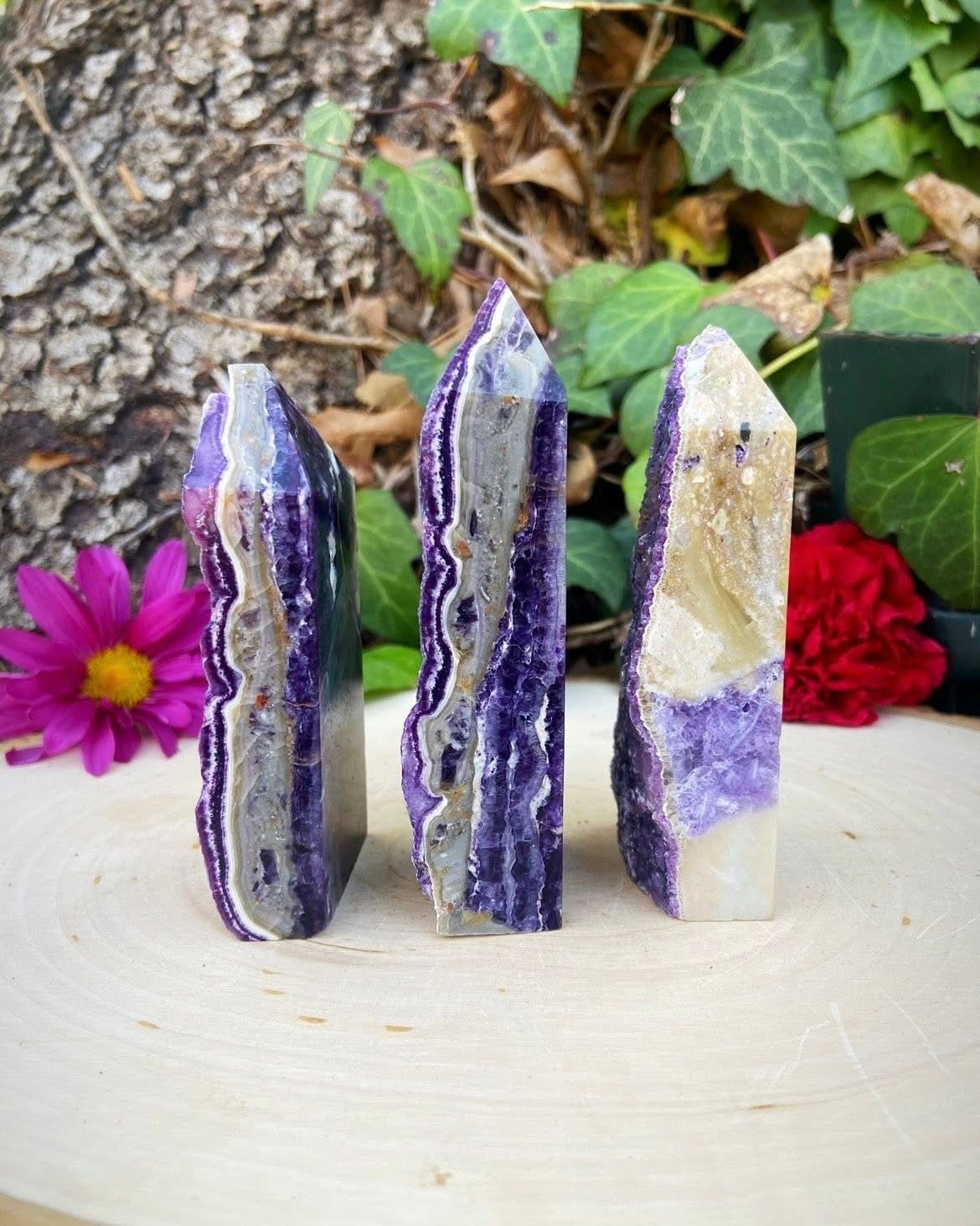 Raw Amethyst Towers