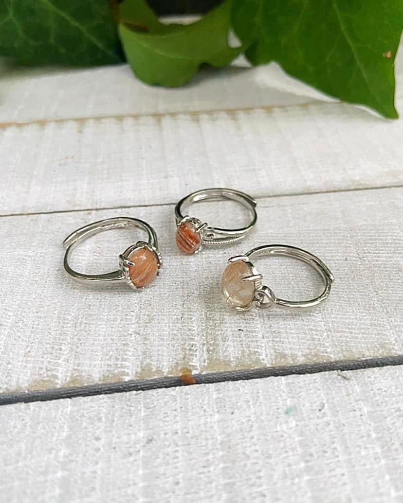 Rutilated Quartz Rings