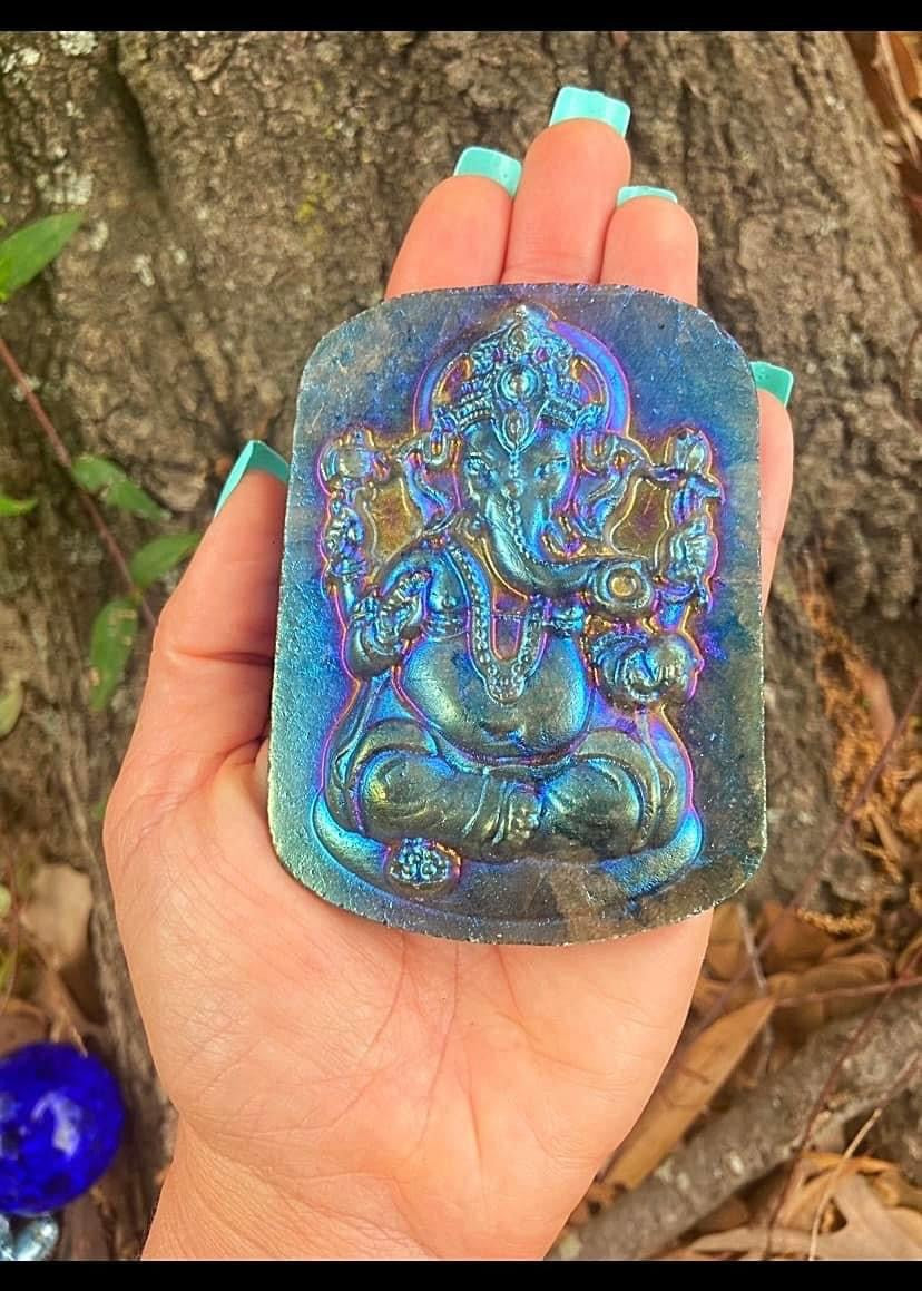 Aura Labradorite Ganesha