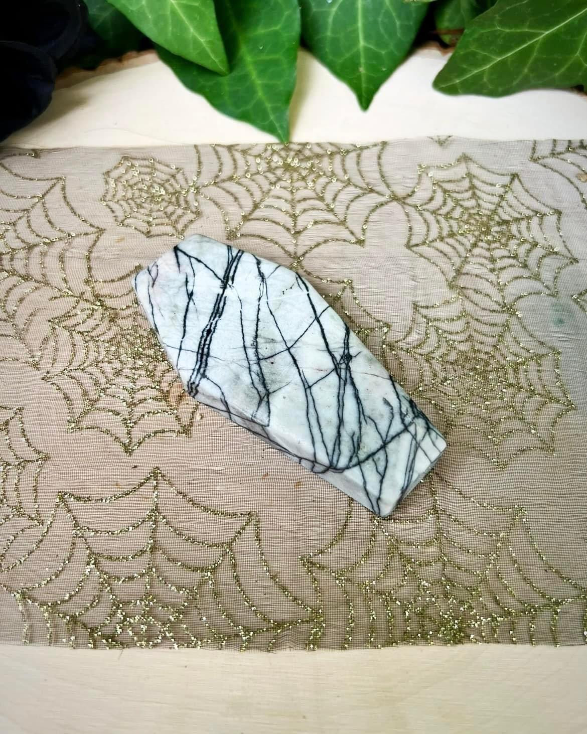 Spiderweb Jasper Coffin