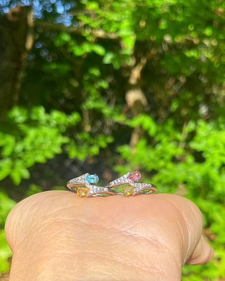 Mixed Tourmaline Rings