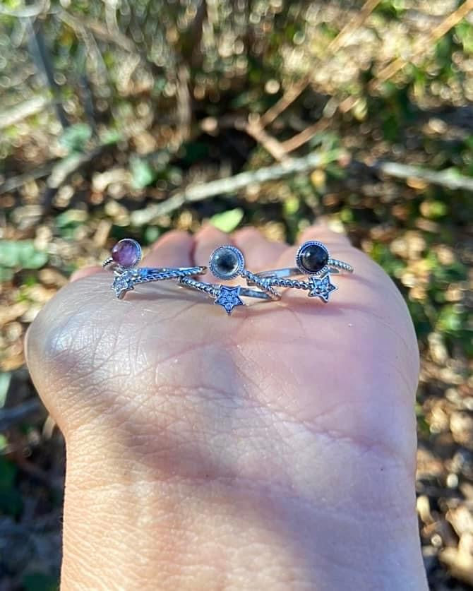 Garden Quartz Star Rings