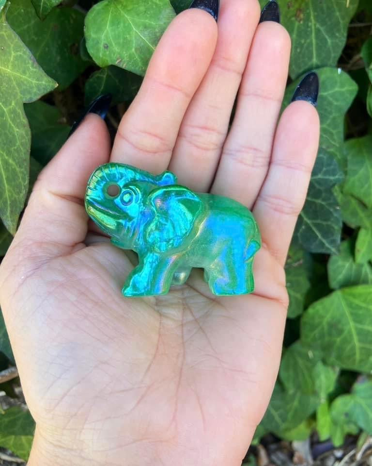 Aura Quartz Elephant