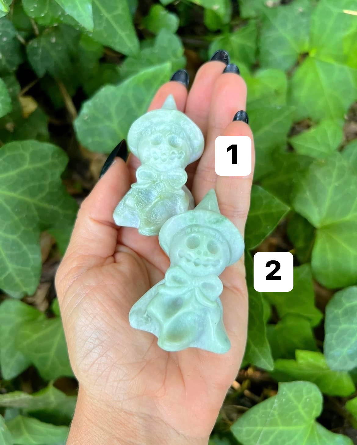 Green Jade Witch Pumpkins