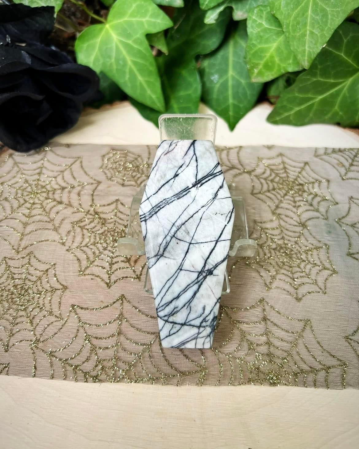 Spiderweb Jasper Coffin