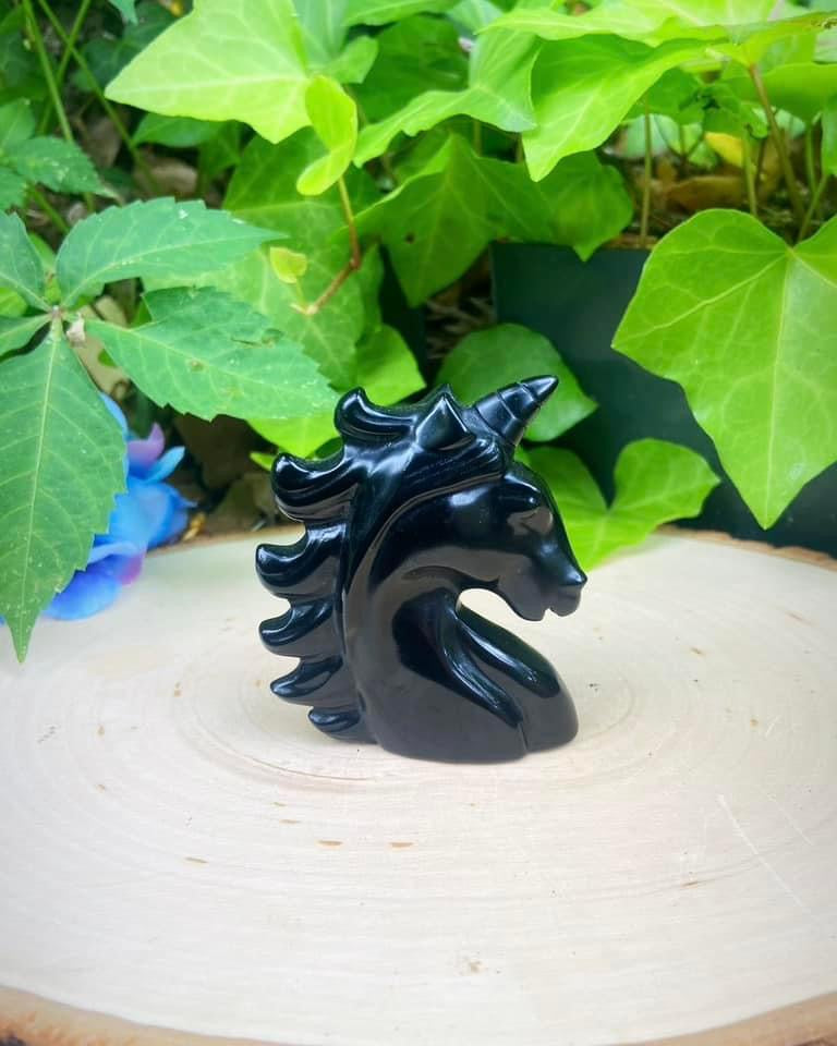 Black Obsidian Unicorn