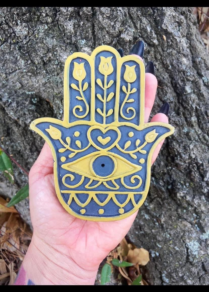 Hamsa Incense Holder