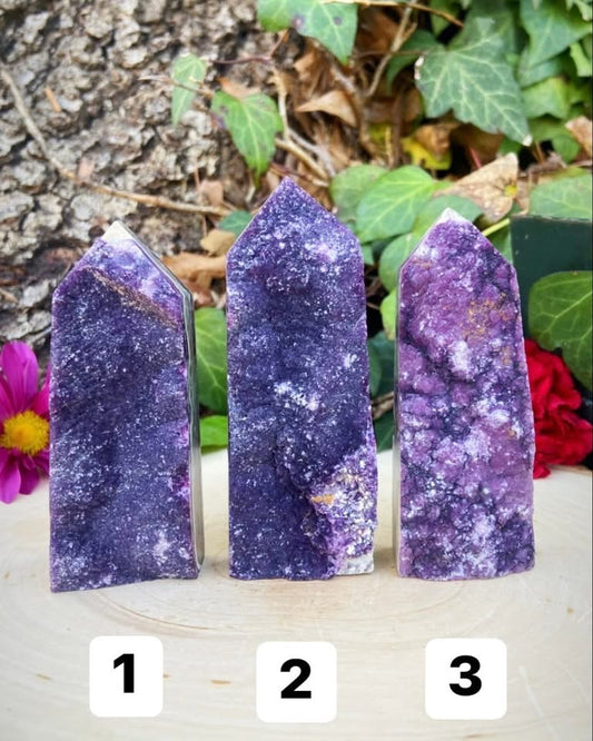 Raw Amethyst Towers
