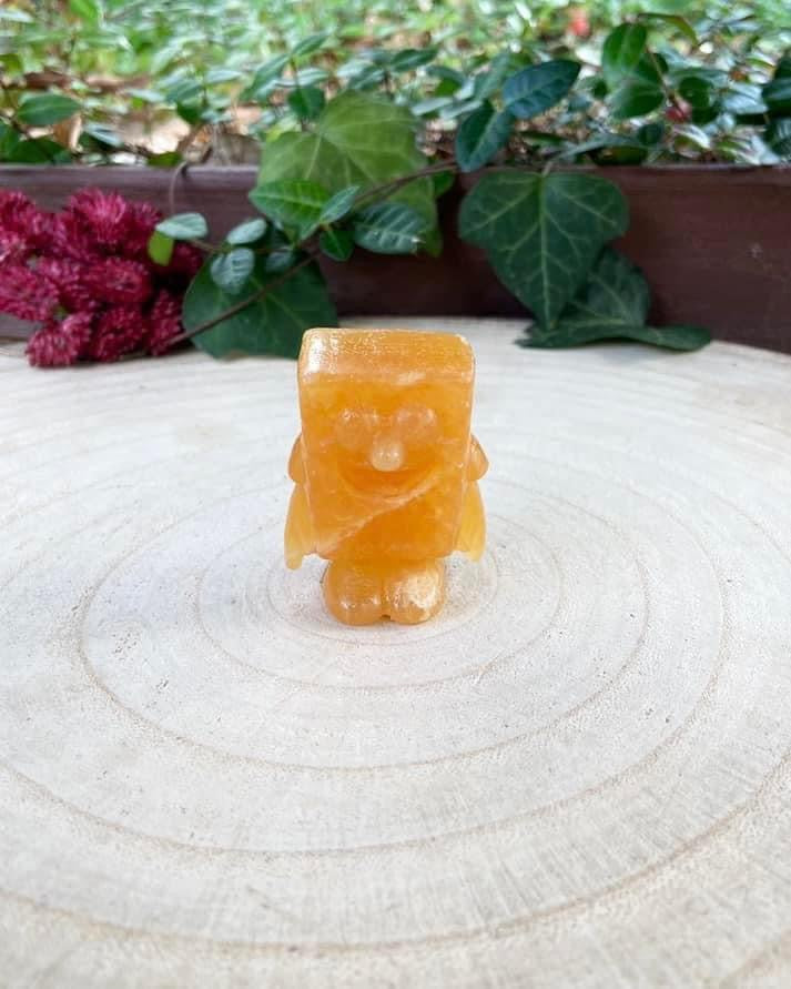 Orange Calcite SpongeBob