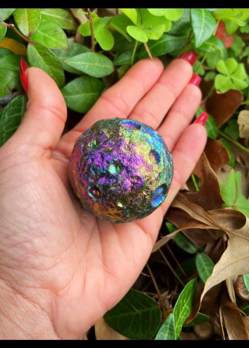 Titanium Aura Moon Sphere