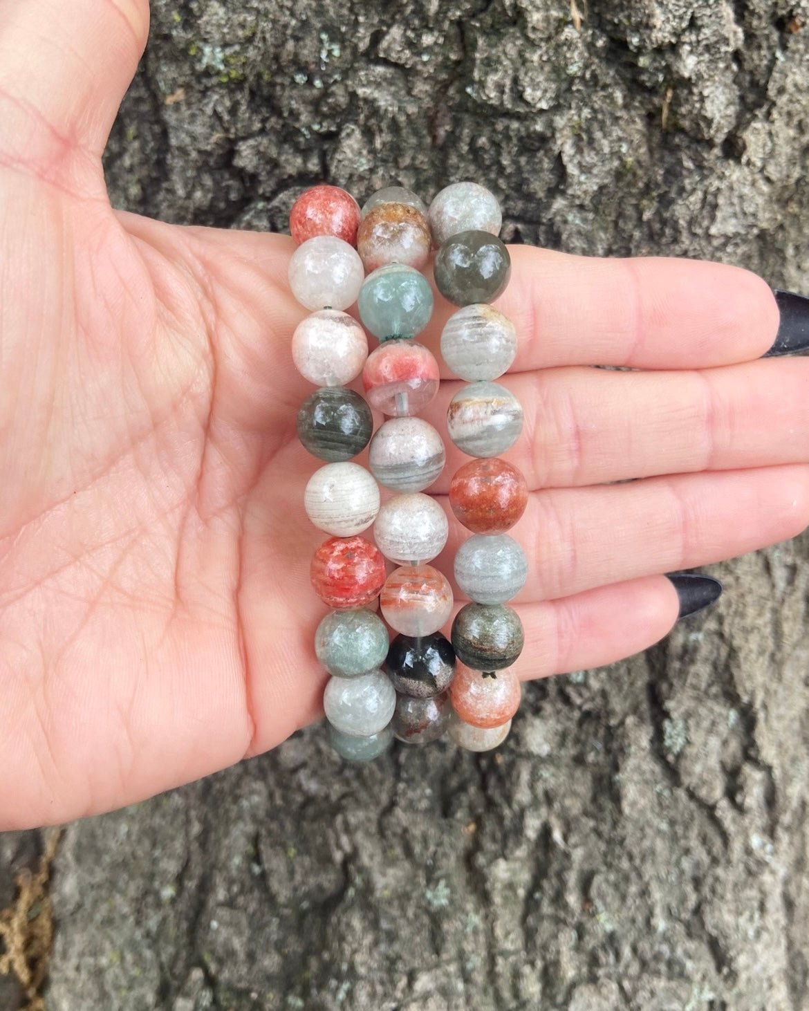 Melaleuca Garden Quartz Bracelets 10mm