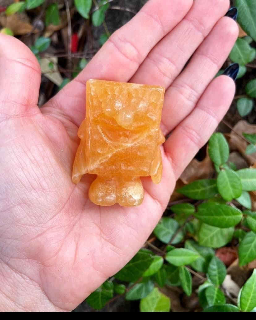 Orange Calcite SpongeBob