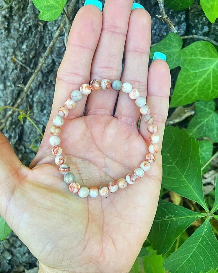 Red Vein Jasper Bracelets 6mm