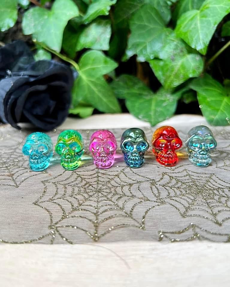 Aura Glass Skulls