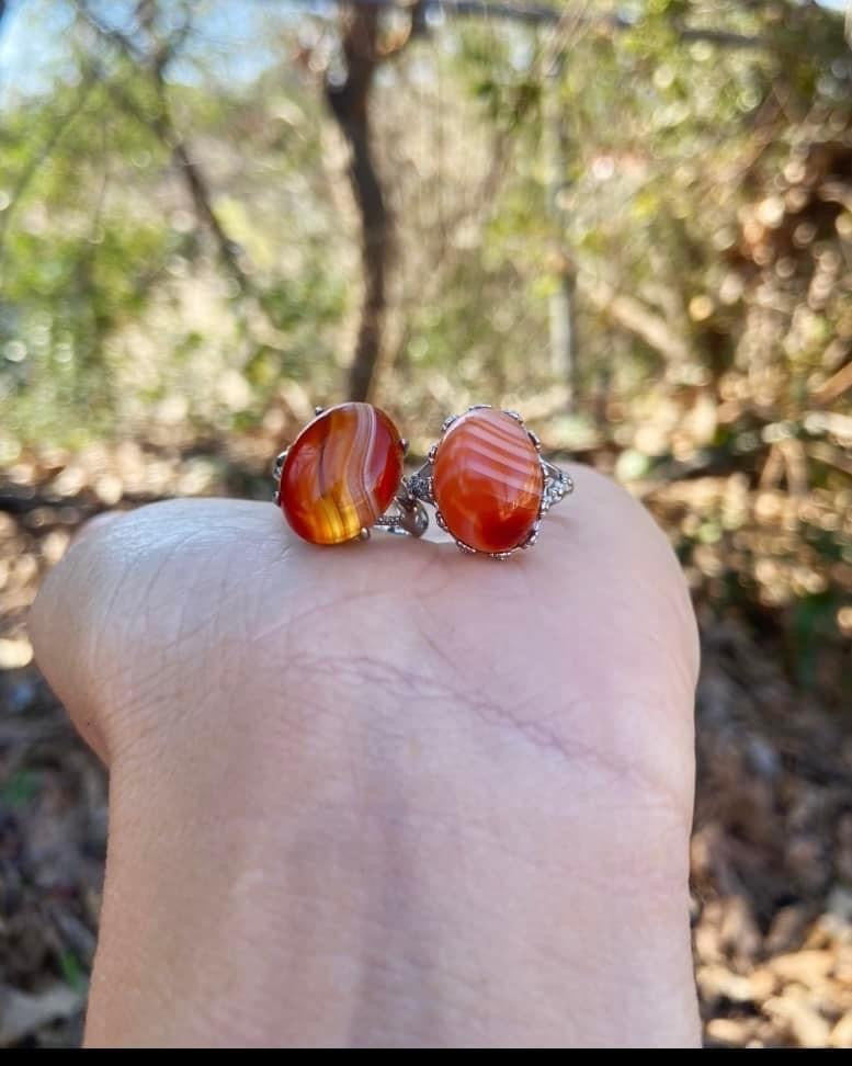 Banded Agate Rings