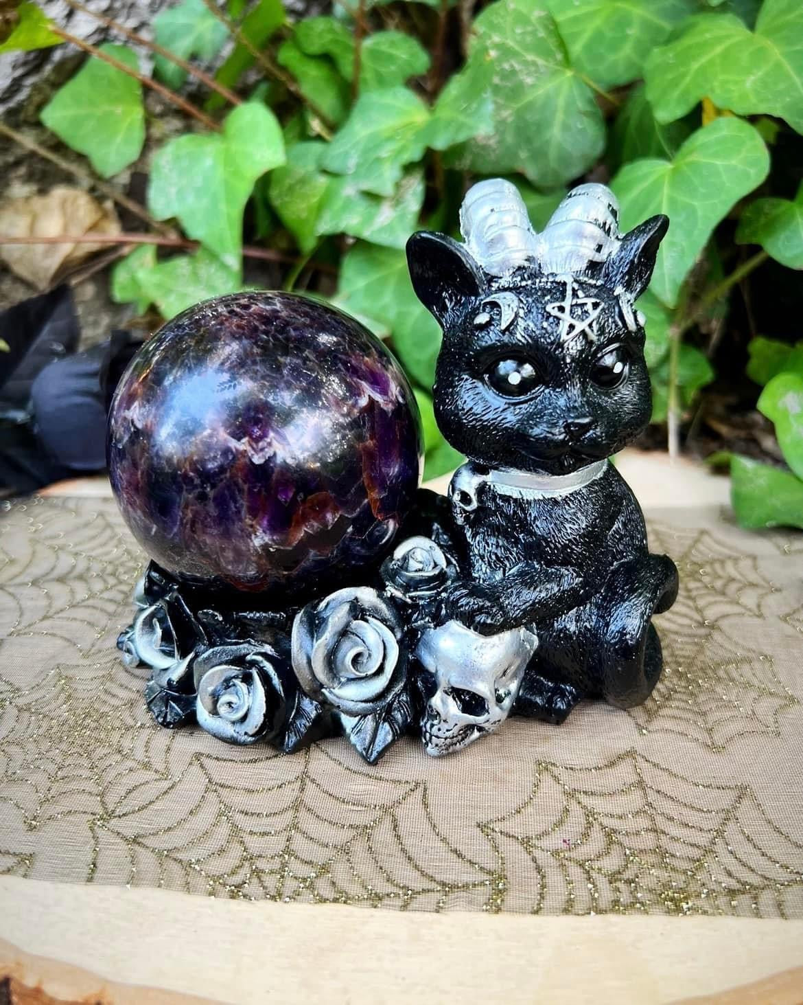 Horned Cat Sphere Stand