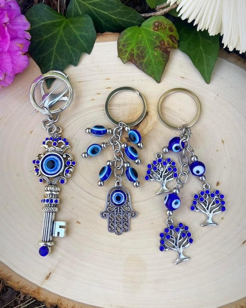 Evil Eye Hamsa Keychains