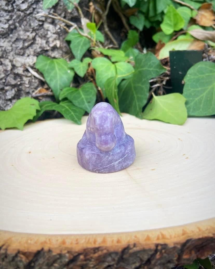 Lepidolite Santa Hat