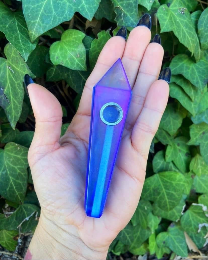 Aura Quartz Pipe